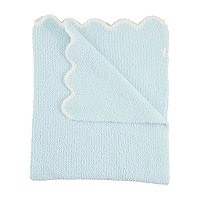 Mud Pie Children's Blue Scallop Chenille Blanket | Amazon (US)