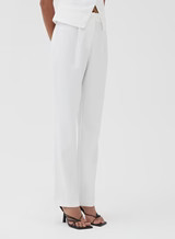 White Tailored Trouser - Charl | 4th & Reckless