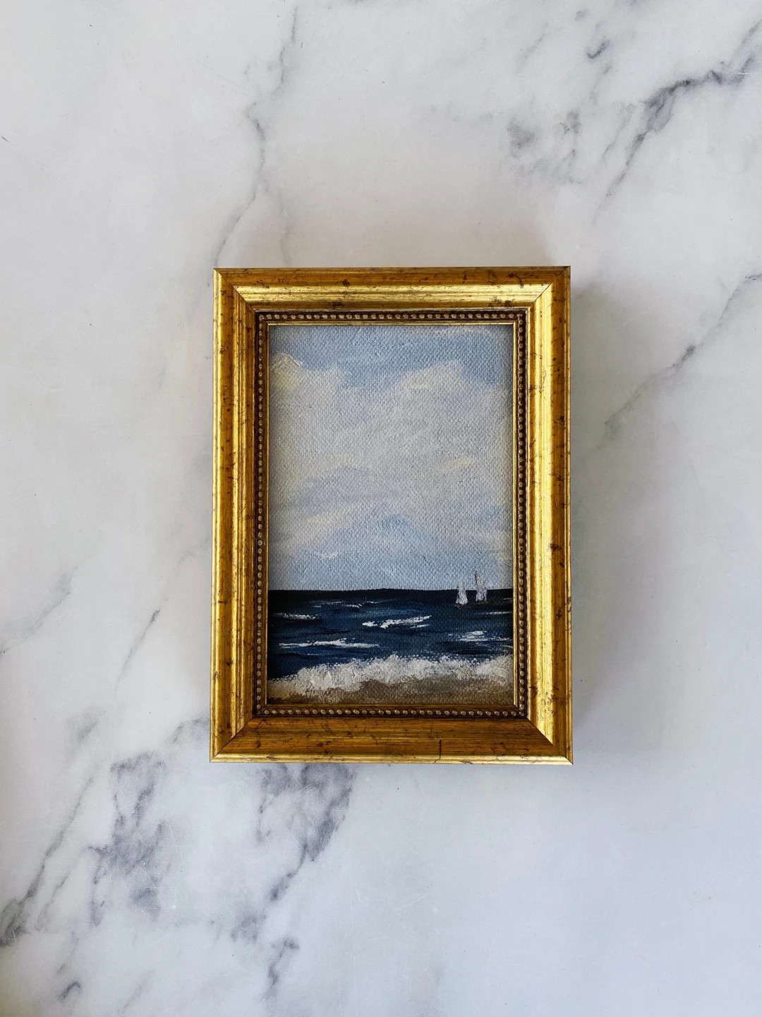 SAILBOATS #3 Art Print - Unframed Ocean Oil Painting Print - Coastal Beach Art - Seascape Paintin... | Etsy (US)