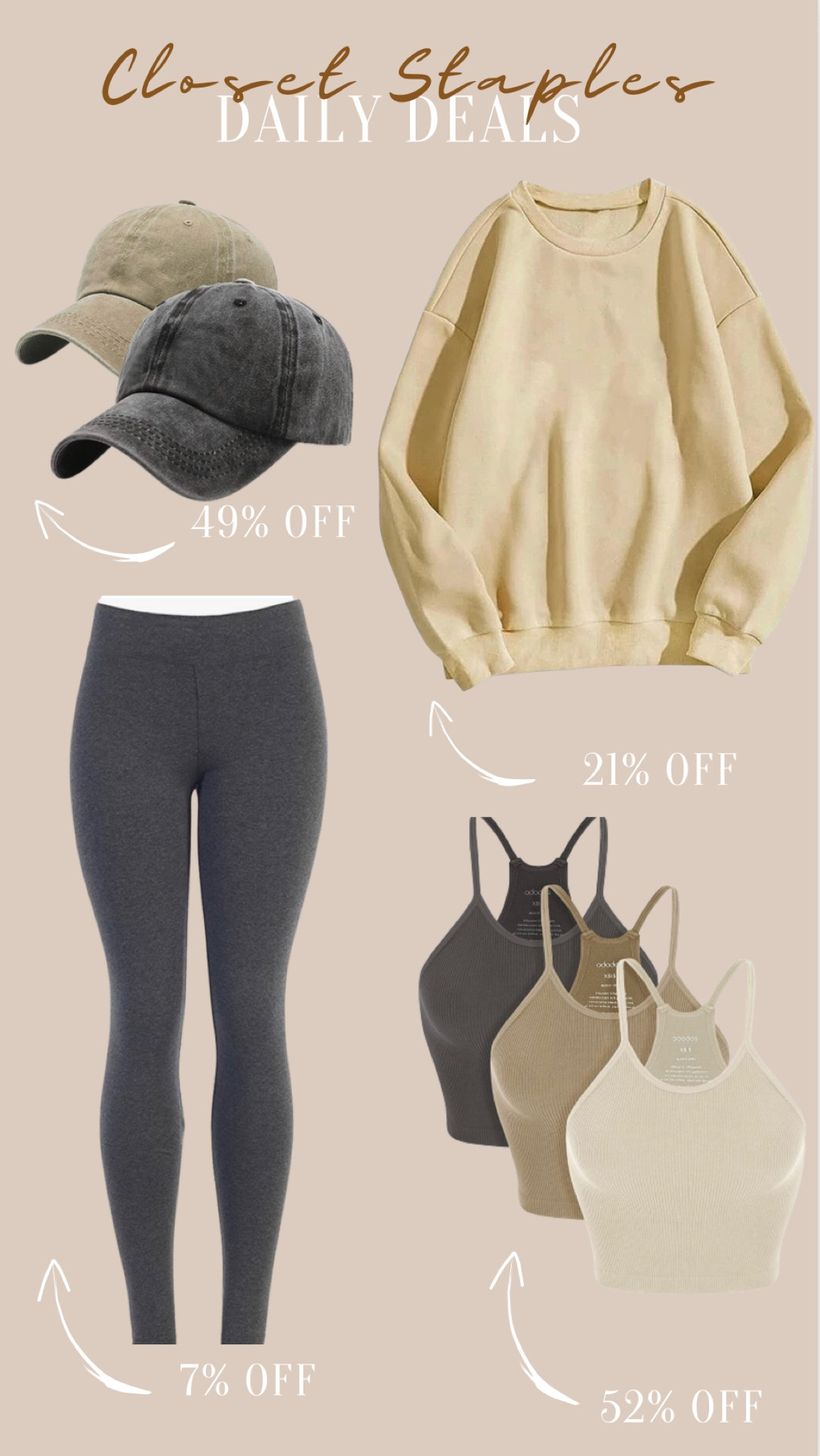 Daily Deals - here’s today’s round up of daily deals!

Amazon finds
#AmazonDoesItAgain
Amazon athleisure
Workout fit
Casual fit

#LTKsalealert #LTKcurves #LTKstyletip