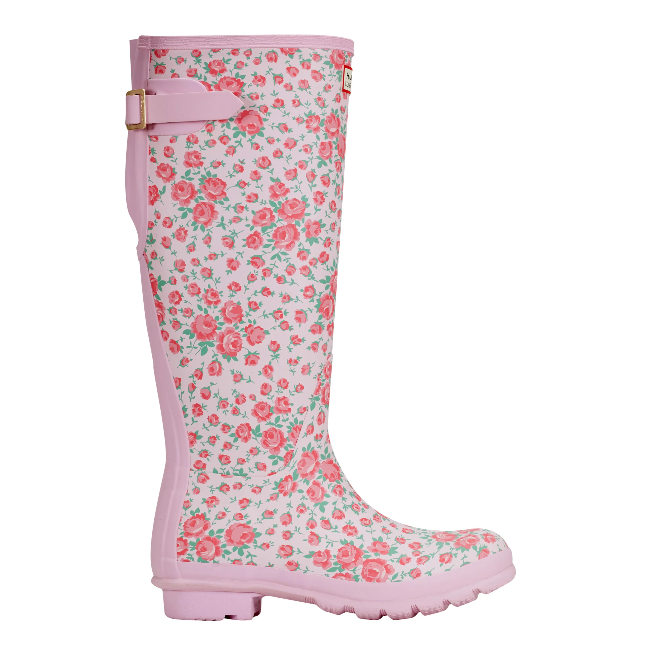 Hunter x LoveShackFancy Women’s Original Back Adjustable Tall Rose Hea | Hunter Boots