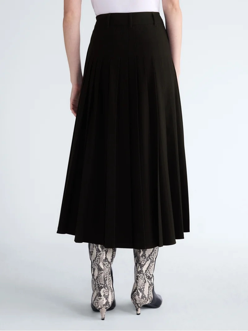 Scoop Women\u2019s Pleated Maxi Skirt, Sizes 0-18 | Walmart (US)