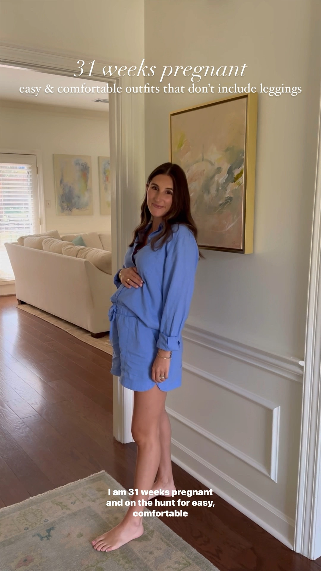 episode 8: easy comfortable outfits that don’t include leggings! 

a couple months ago I shared how I was in a rut with my wardrobe and always found myself reaching for leggings. so many people resonated with that so I started a series sharing easy & comfortable outfits that don’t include leggings 👏🏻 

I’m 31 weeks pregnant and as my due date gets closer, I’m starting to think about what I can wear now and postpartum. this set is perfect for both! I love that it’s lightweight for summer, can be worn multiple ways, and is nursing friendly! 

I’m wearing a small and it comes in over 8 colors! the shorts are on sale right now for target circle week, making this under $40 for the full set! 🤍

#LTKsalealert #LTKbump #LTKfindsunder50