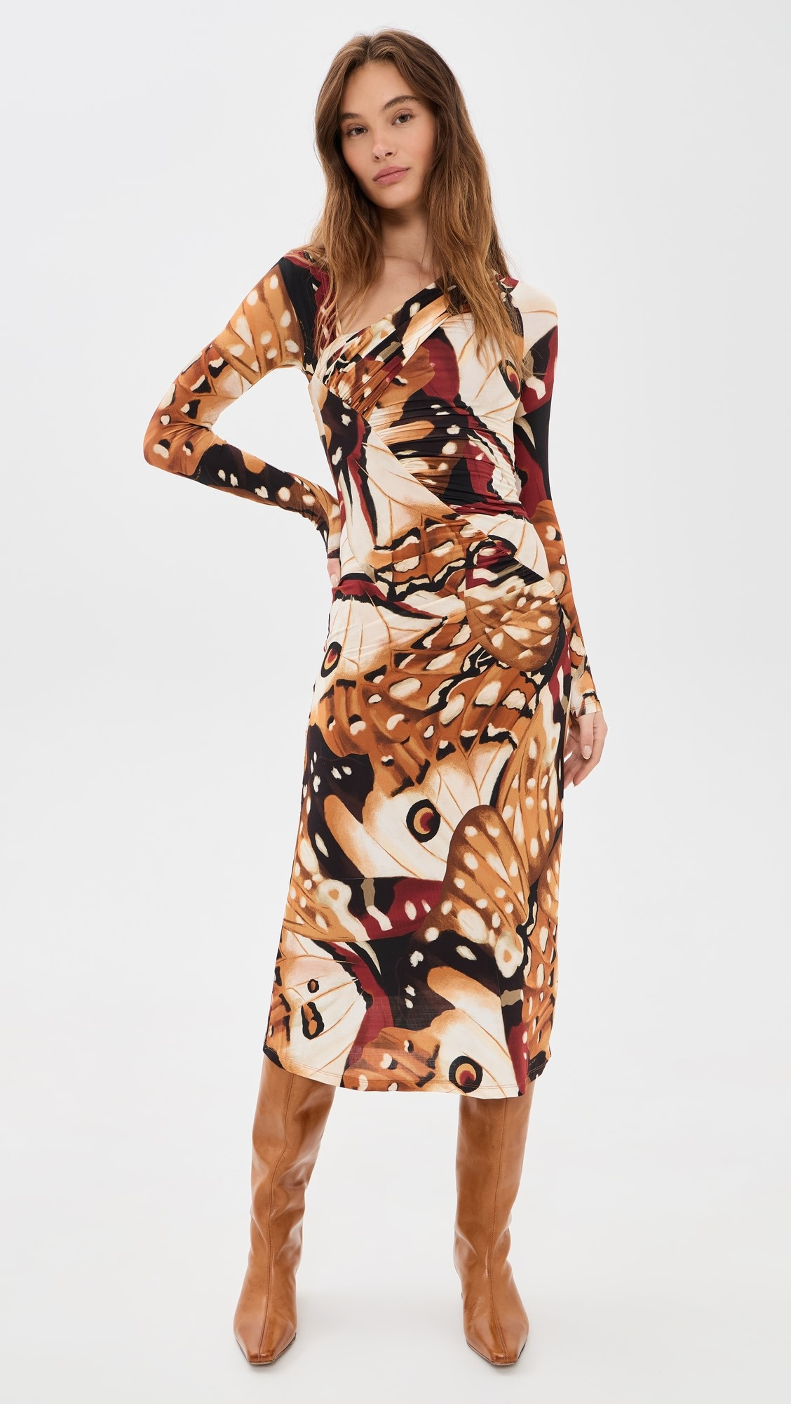Borbofly Multicolor Long Sleeve Dress | Shopbop