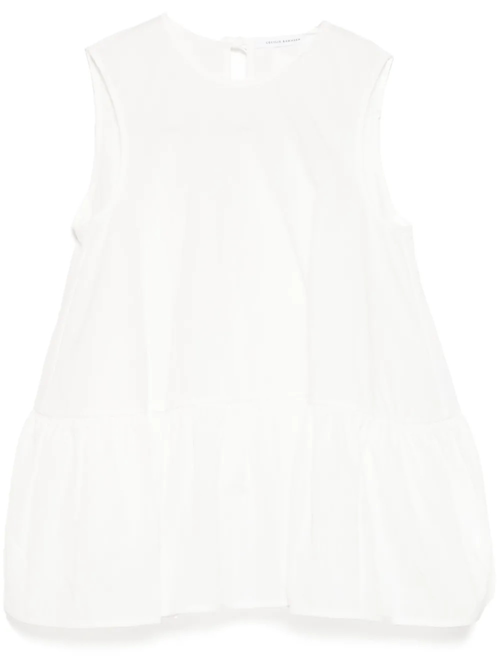 Cecilie Bahnsen 아스타 탑 | 화이트 | FARFETCH KR | Farfetch Global