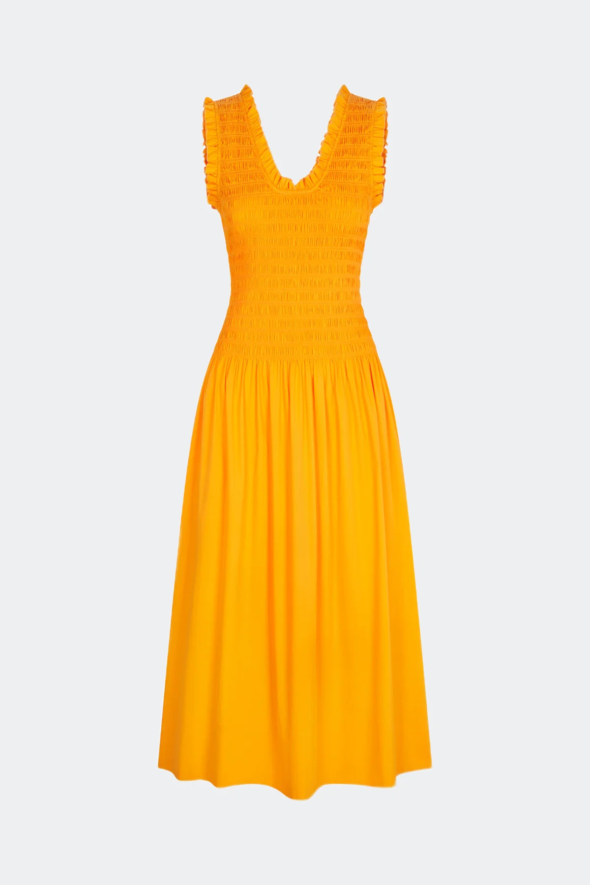 Zini Poplin Dress in Sherbet Orange | SIMONMILLER | Simon Miller