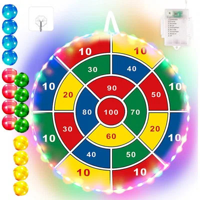 Kids Dart Board Game Set-29 inchs, Board Games with 16 Stick Balls, Summer Indoor Outdoor | Wayfair North America