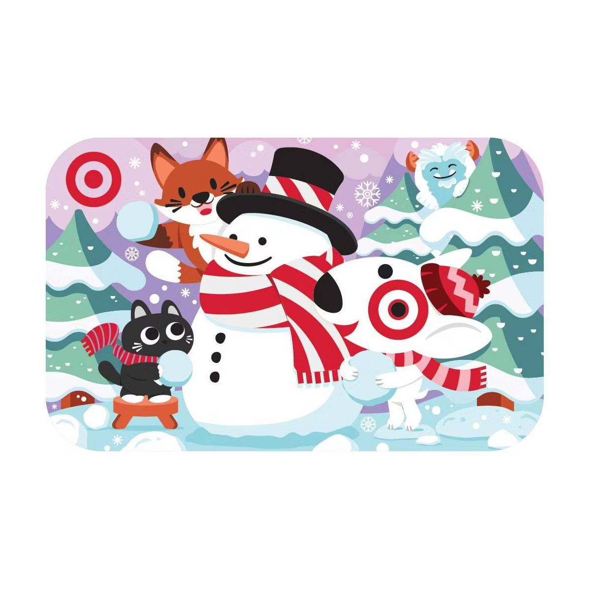 Holiday Snowman with Bullseye & Friends Target GiftCard | Target