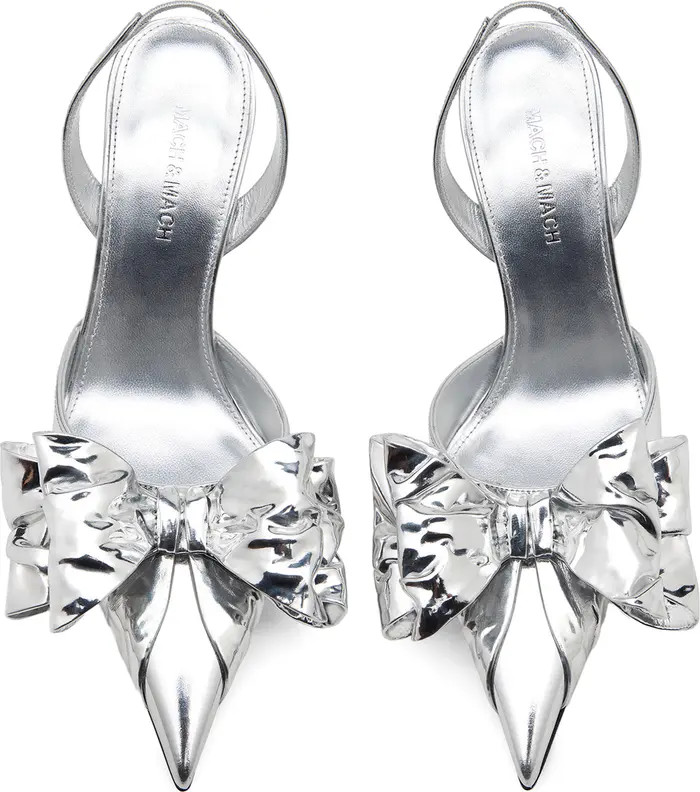 Le Cadeau Bow Wrapped Pointed Toe Slingback Pump (Women) | Nordstrom