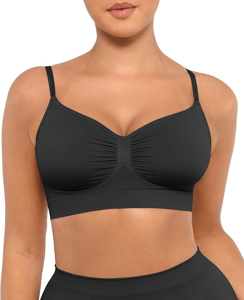 FeelinGirl Bralettes for Women with Support Comfortable Bras No Underwire Seamless Everyday Bras | Amazon (US)