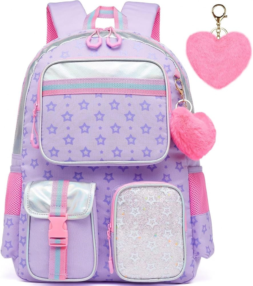 Meetbelify Backpack for Girls School Backpack Aesthetic Bookbag for Elementary Student Teen Girls... | Amazon (US)
