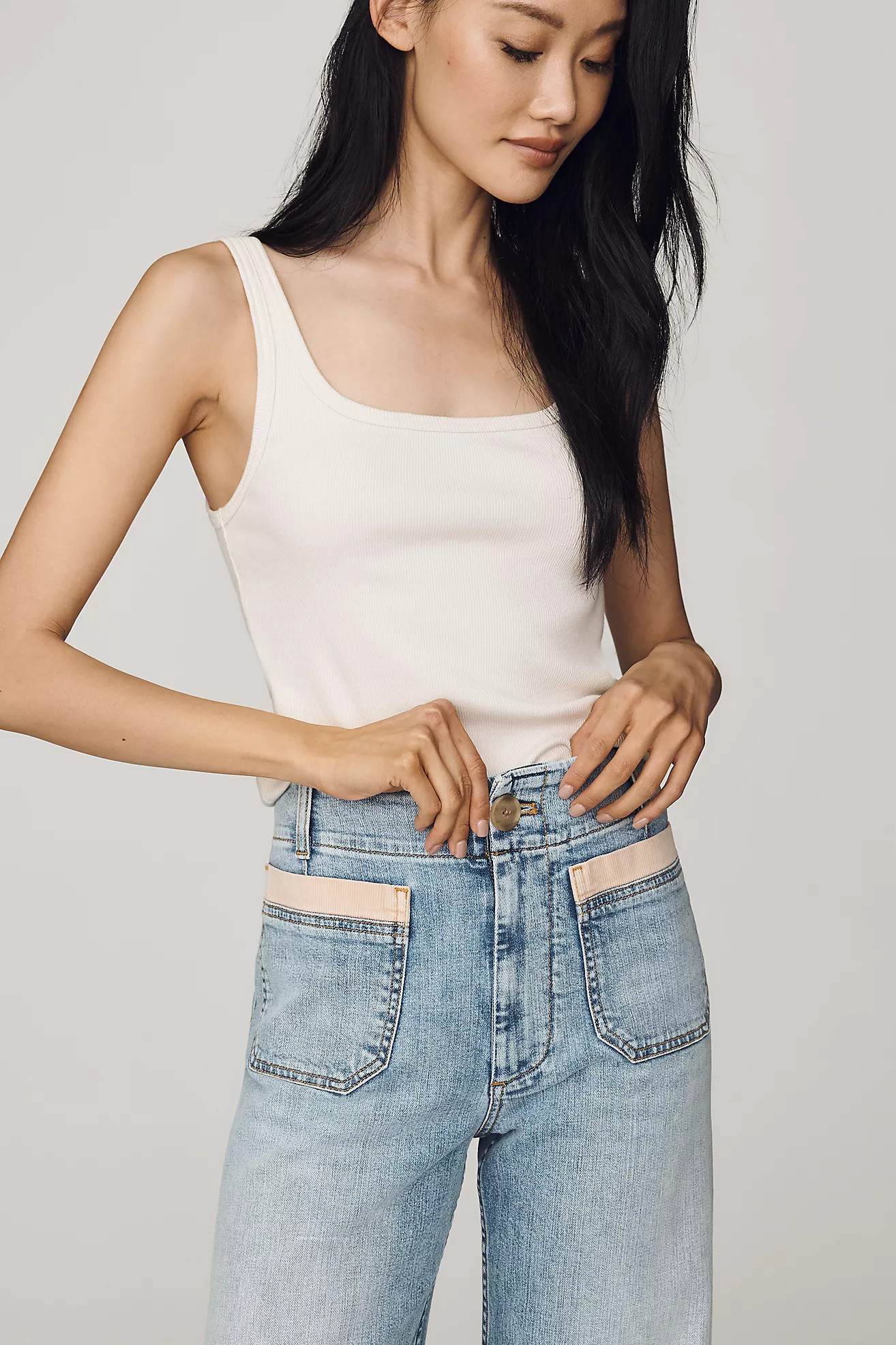 Maeve Colette High-Rise Wide-Leg Full-Length Jeans | Anthropologie (US)