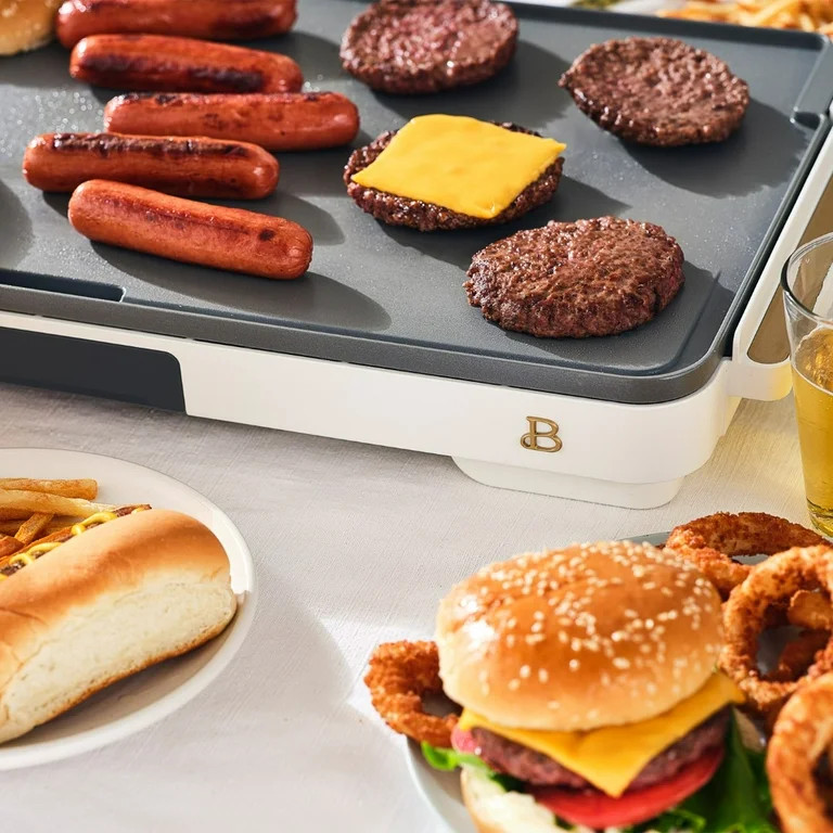 Beautiful 12" x 22" Extra Large Griddle, White Icing by Drew Barrymore | Walmart (US)