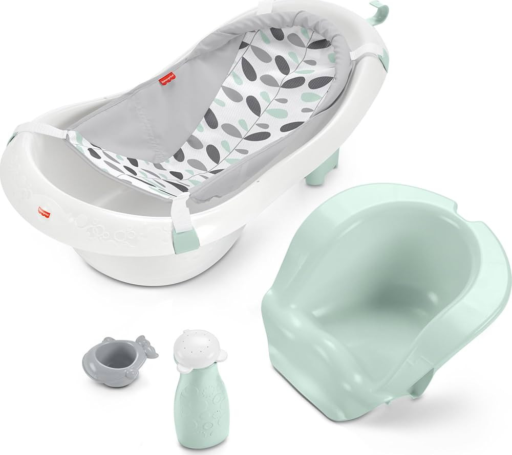 Fisher-Price Baby to Toddler Bath 4-in-1 Sling ‘n Seat Tub with Removable Infant Support and 2 ... | Amazon (US)