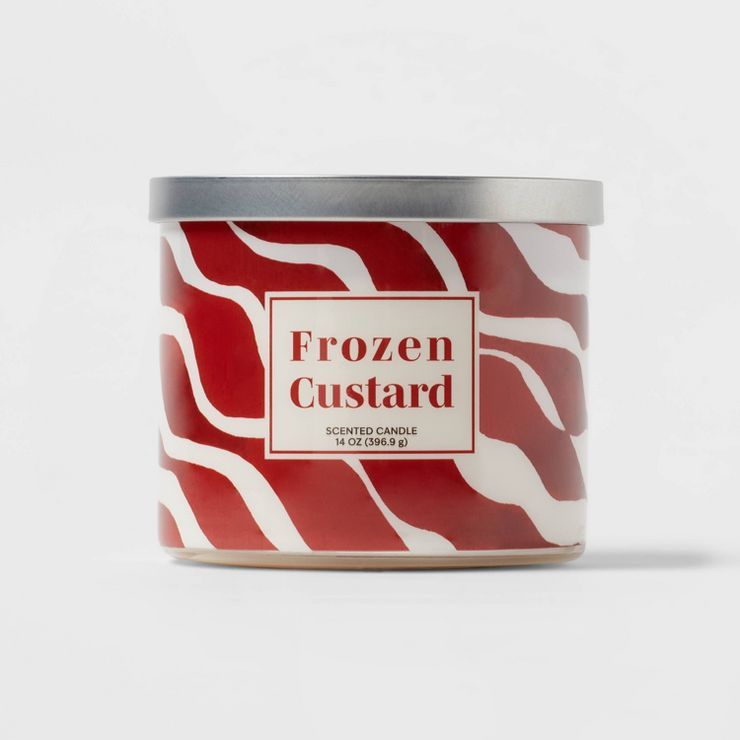 14oz Frozen Custard with Metal Lid Candle Off-White - Threshold™ | Target