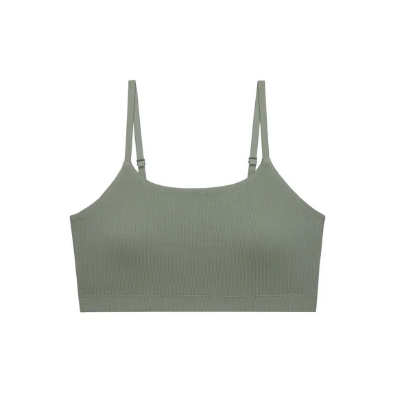 No Boundaries Women's Seamless Ribbed Cami Bralette, Sizes XS-XXXL | Walmart (US)
