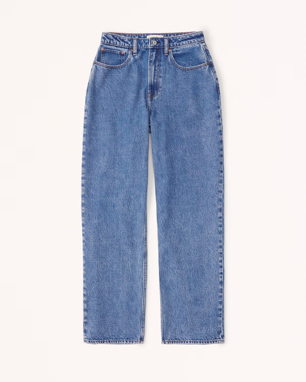 Curve Love High Rise Loose Jean | Abercrombie & Fitch (US)
