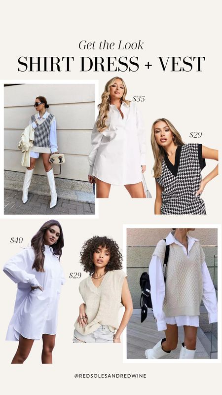 Get the Look: Shirt Dress + Sweater Vest

Fall outfit, fall style, fall aesthetic, outfit idea, neutral outfit, vest outfit, shirt dress outfit, houndstooth vest, street style outfit

#LTKunder50 #LTKstyletip #LTKSeasonal