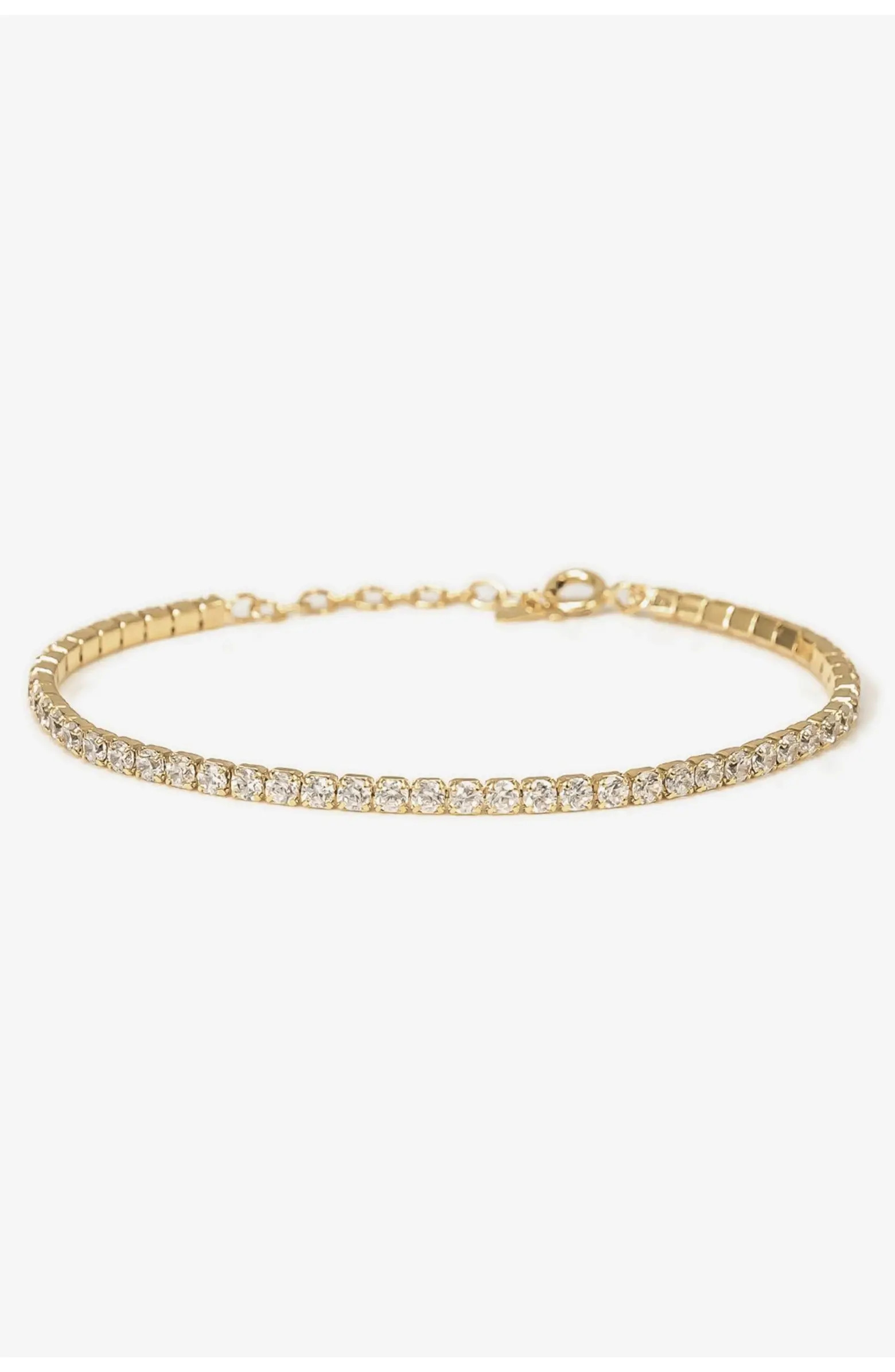 Sterling Silver 18k Gold Plated Cherie Bracelet Trendy Crystal Sparkle | Nordstrom
