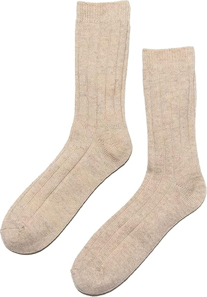 State Cashmere Unisex Ribbed Socks 100% Pure Cashmere Super Soft Bed Cuff Socks | Amazon (US)