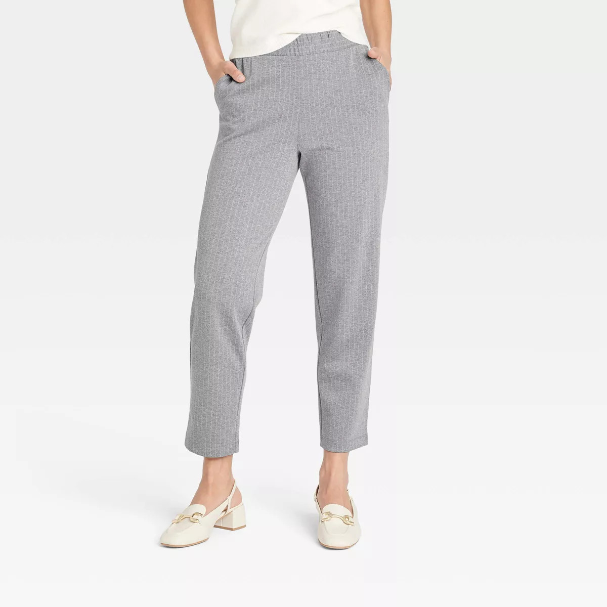 Women's High-Rise Tapered Ankle Knit Pull-On Pants - A New Day™ | Target