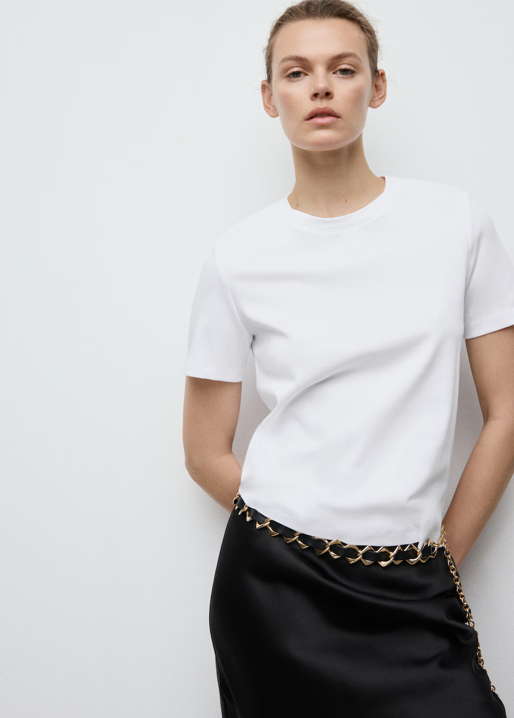 Cotton short-sleeved t-shirt | Mango (US/MX/AU)