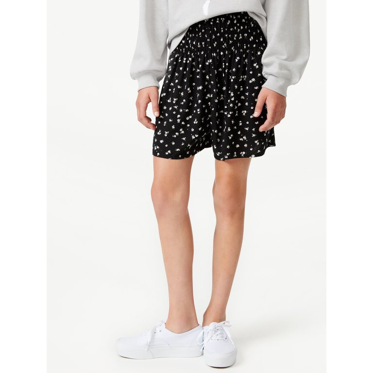 Free Assembly Girls Smocked Waist Skort, Sizes 4-18 | Walmart (US)