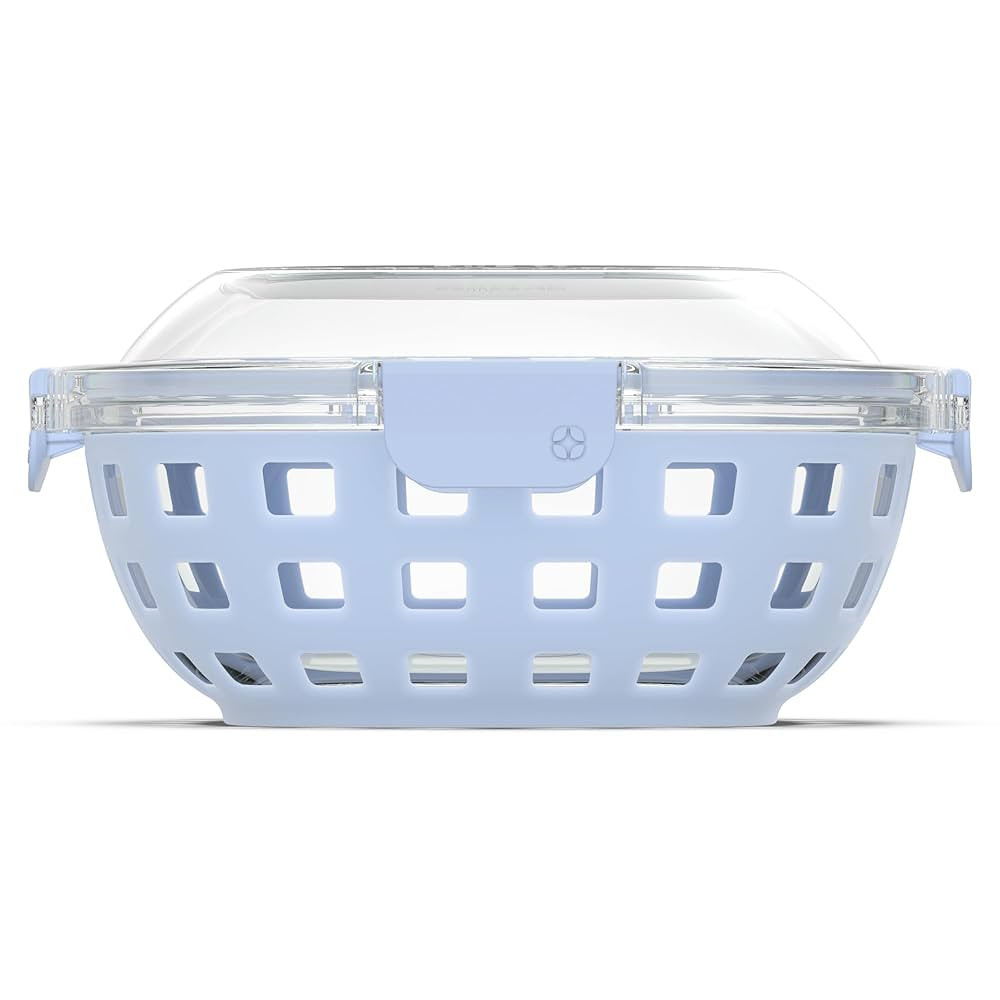 Ello Duraglass Meal Prep Lunch Bowl Container, 5 cup- Glass Food Storage Container with Silicone ... | Amazon (US)