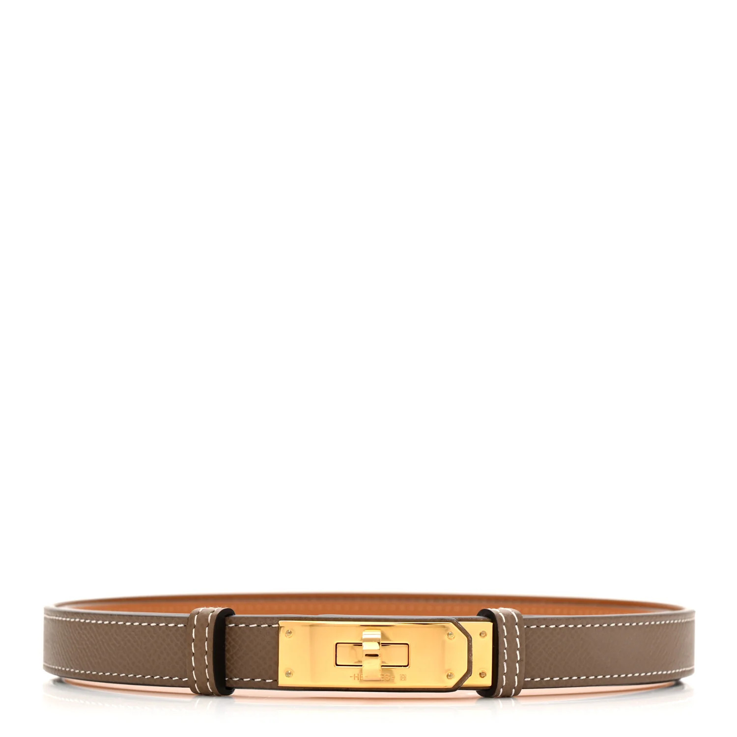 Epsom Kelly Belt Etoupe | FASHIONPHILE (US)