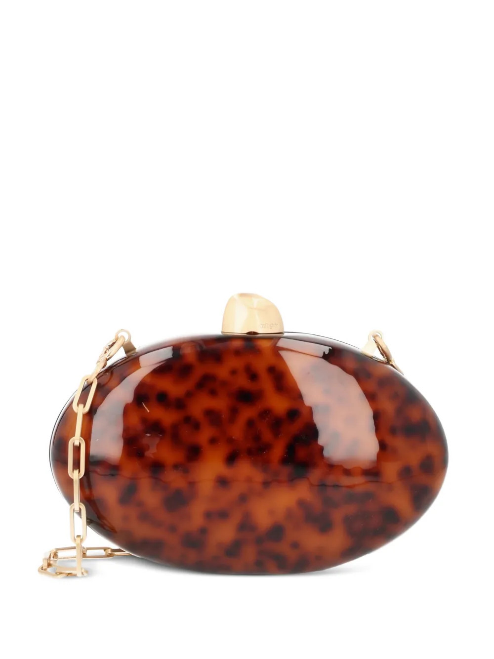 Cult Gaia Eviana tortoiseshell-effect clutch bag - Brown | Farfetch Global