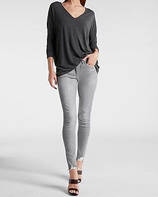 Relaxed Tulip Back Tee | Express