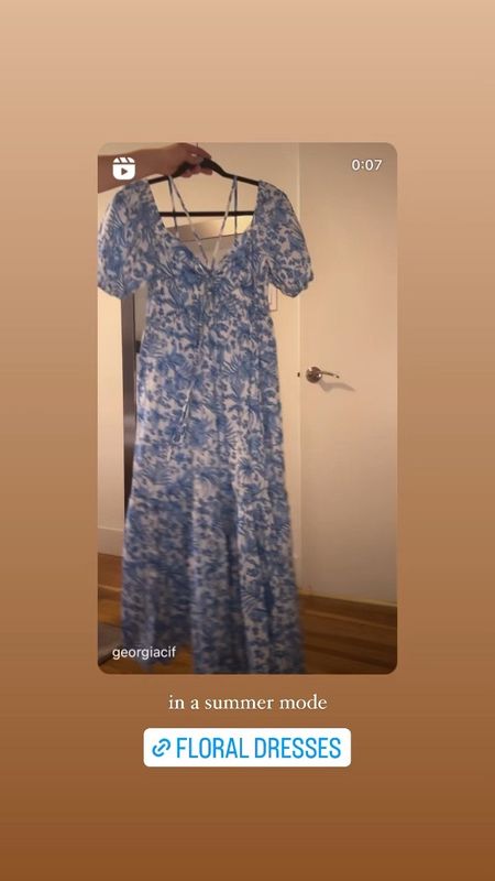 Blue floral dress maxi dress maternity style bump style raffia accessories raffia bag platforms 

#LTKstyletip #LTKFind #LTKbump