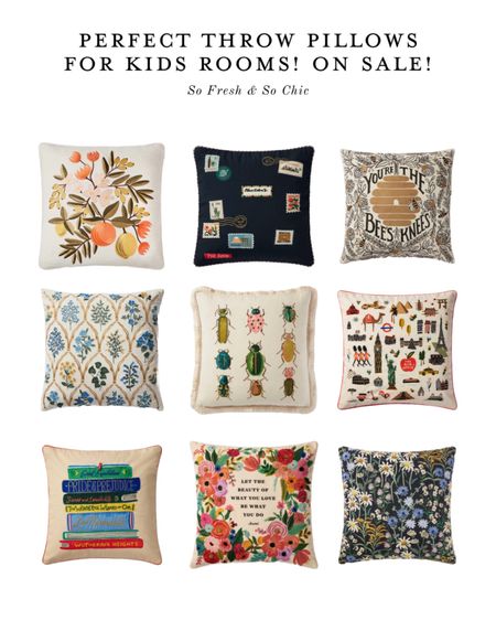 Use code HOME20 for 20% off! Gorgeous embroidered throw pillows! So perfect for a baby, kid or teen room! 
-
Floral throw pillows - bugs throw pillow - stamps throw pillow - quotes throw pillows - reading throw pillows - kids bedroom decor - teen room decor - living room decor - Rifle Paper Co throw pillows - home decor - colorful throw pillows 

#LTKhome #LTKsalealert #LTKkids