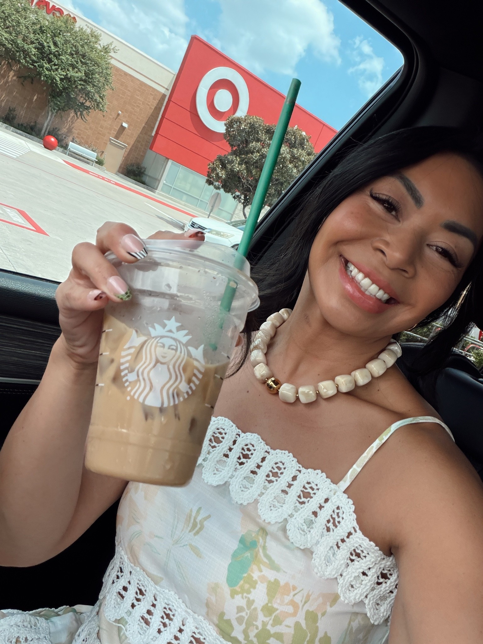 #ad Sometimes self-care looks like a @starbucks Iced Shaken Espresso and 5 uninterrupted minutes in the @Target  parking lot. 😂☕️🤎  

#targetpartner #target #starbuckscreator

https://on.ltk.com/+m5sPb7AdPhEkR2vQaqoVrw