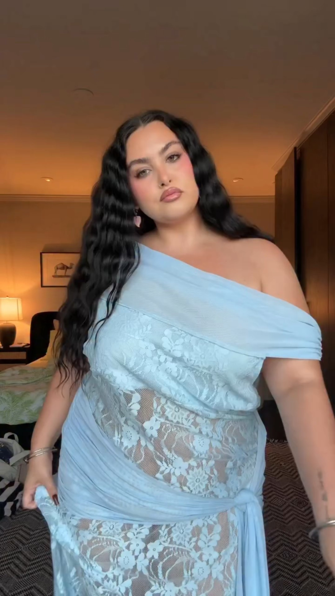 blue night🩵 @peppermayo

#maxidress #summerdress #curvyoutfit #lacedress #vacationdress 

#LTKMidsize #LTKPlusSize #LTKStyleTip