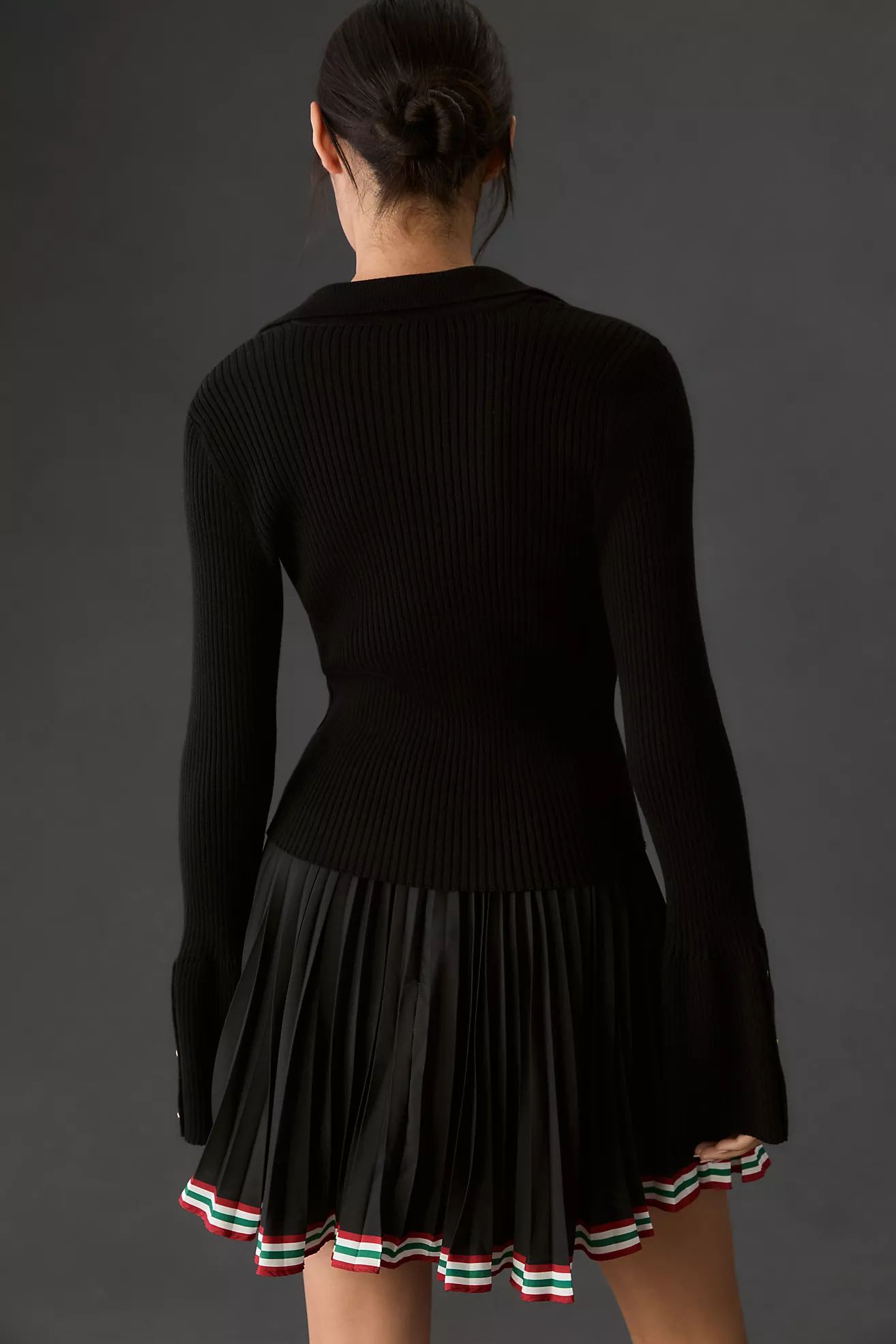 Maeve Bell-Sleeve Polo Sweater | Anthropologie (US)