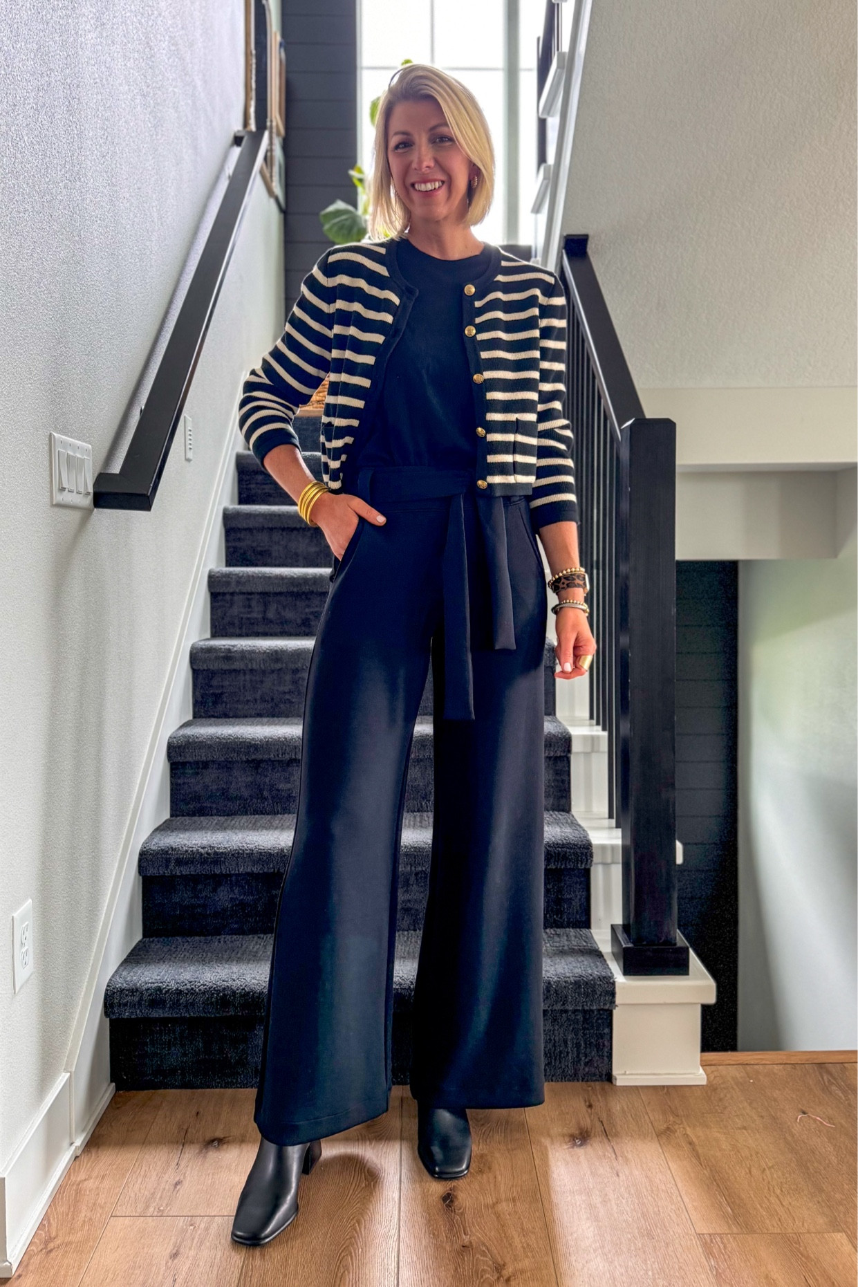 Trousers Workwear look for teachers or the office! 
These run true to size & are so incredibly comfortable! I’m wearing my true size small tall (I’m 5’10”)

#LTKBacktoSchool #LTKOver40 #LTKWorkwear