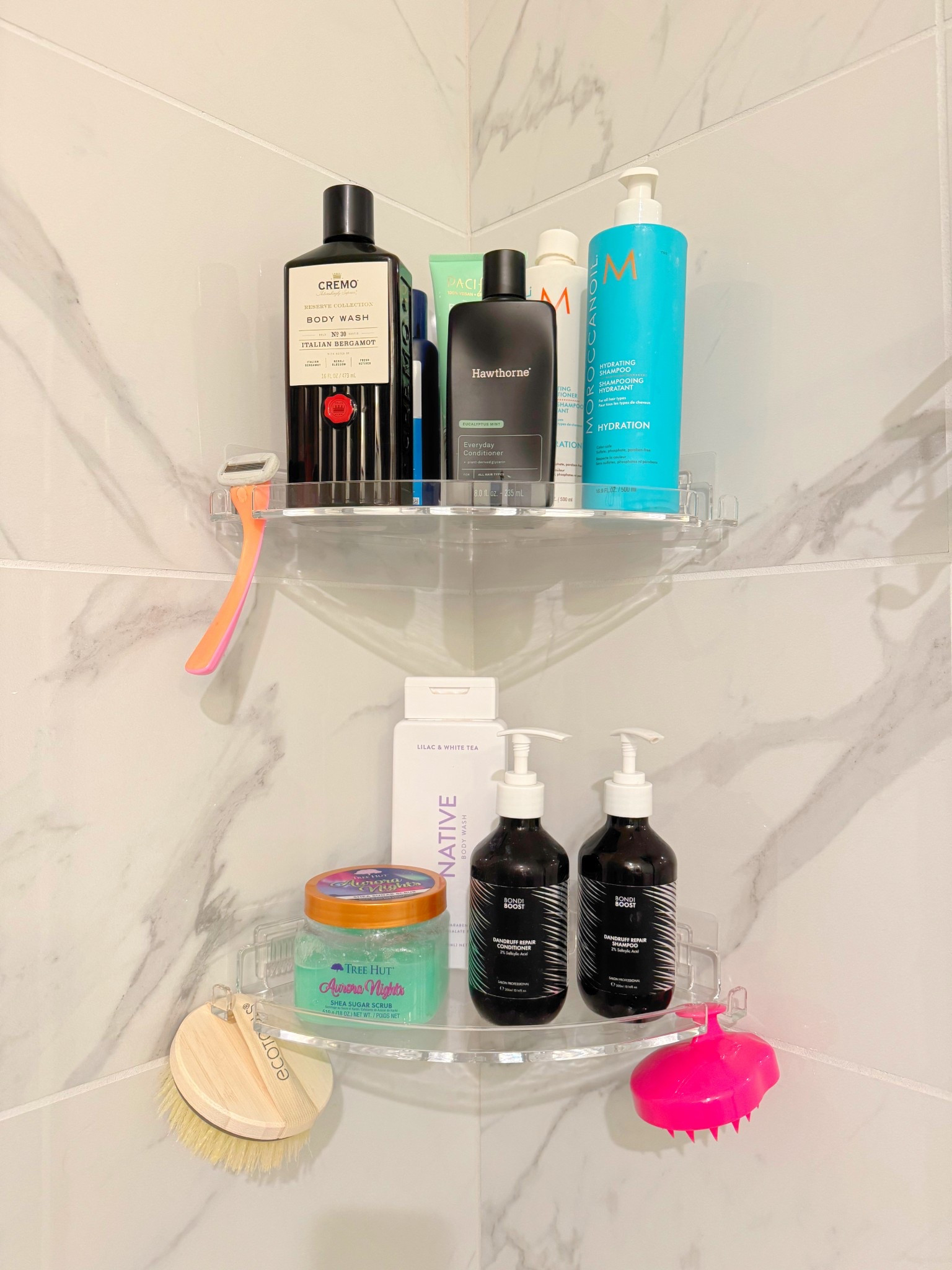 amazon acrylic bathroom shelves 

#LTKHome