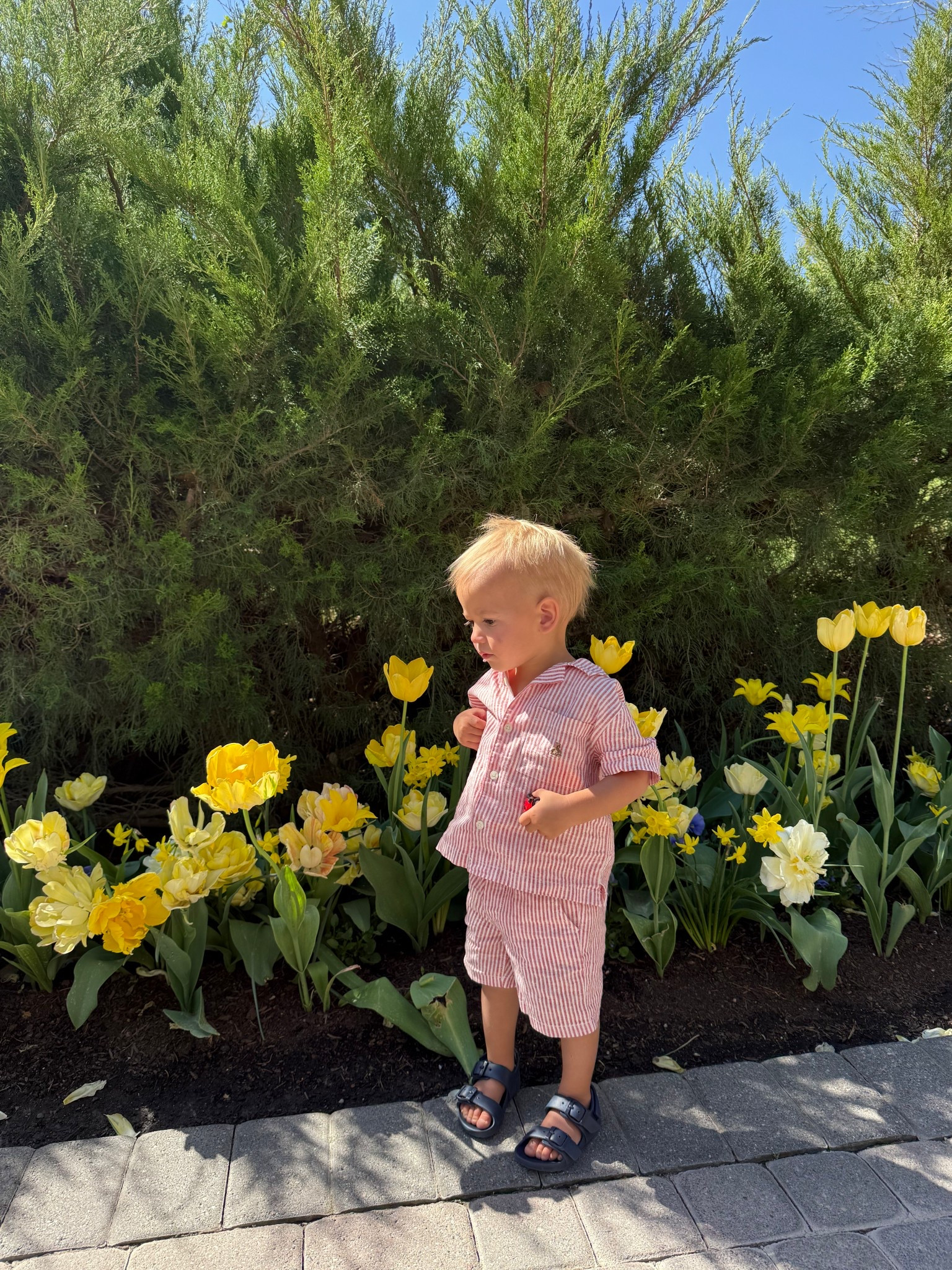 His whole outfit is 40% off! Size down