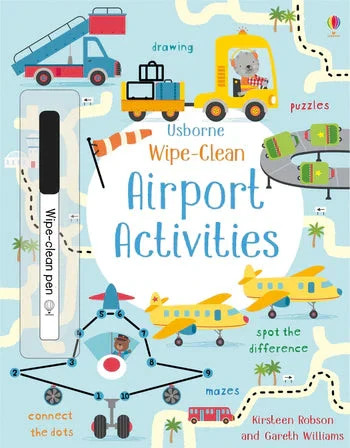 Wipe-Clean Activities Book - Airport | The Horseshoe Crab