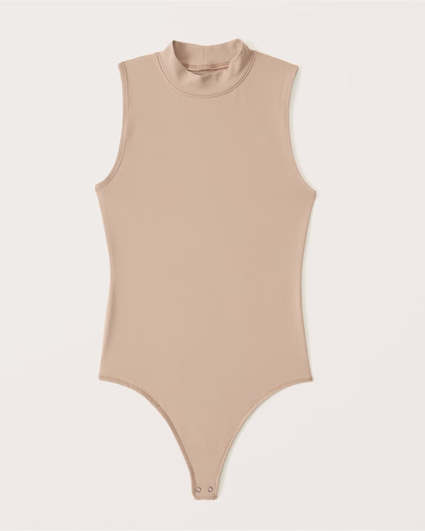Seamless Fabric Mockneck Bodysuit | Abercrombie & Fitch (US)