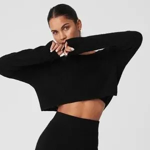 ALO Yoga cashmere cropped top 

Color black

Size XS | Poshmark