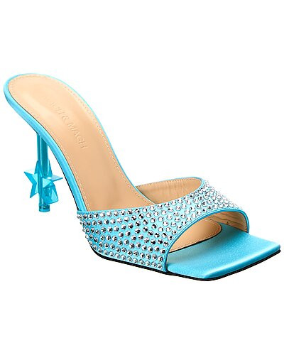 Crystal-Embellished Star Satin Mule | Rue La La
