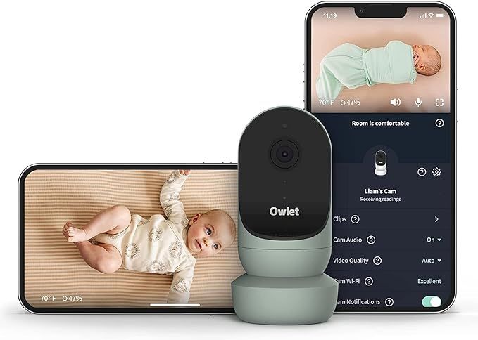 Owlet Cam 2 Sleepy Sage Smart Baby Monitor Camera - Secure HD Video and Audio with Night Vision, ... | Amazon (US)