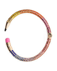 Rainbow Crystal Pencil Bangle Bracelet | Marshalls