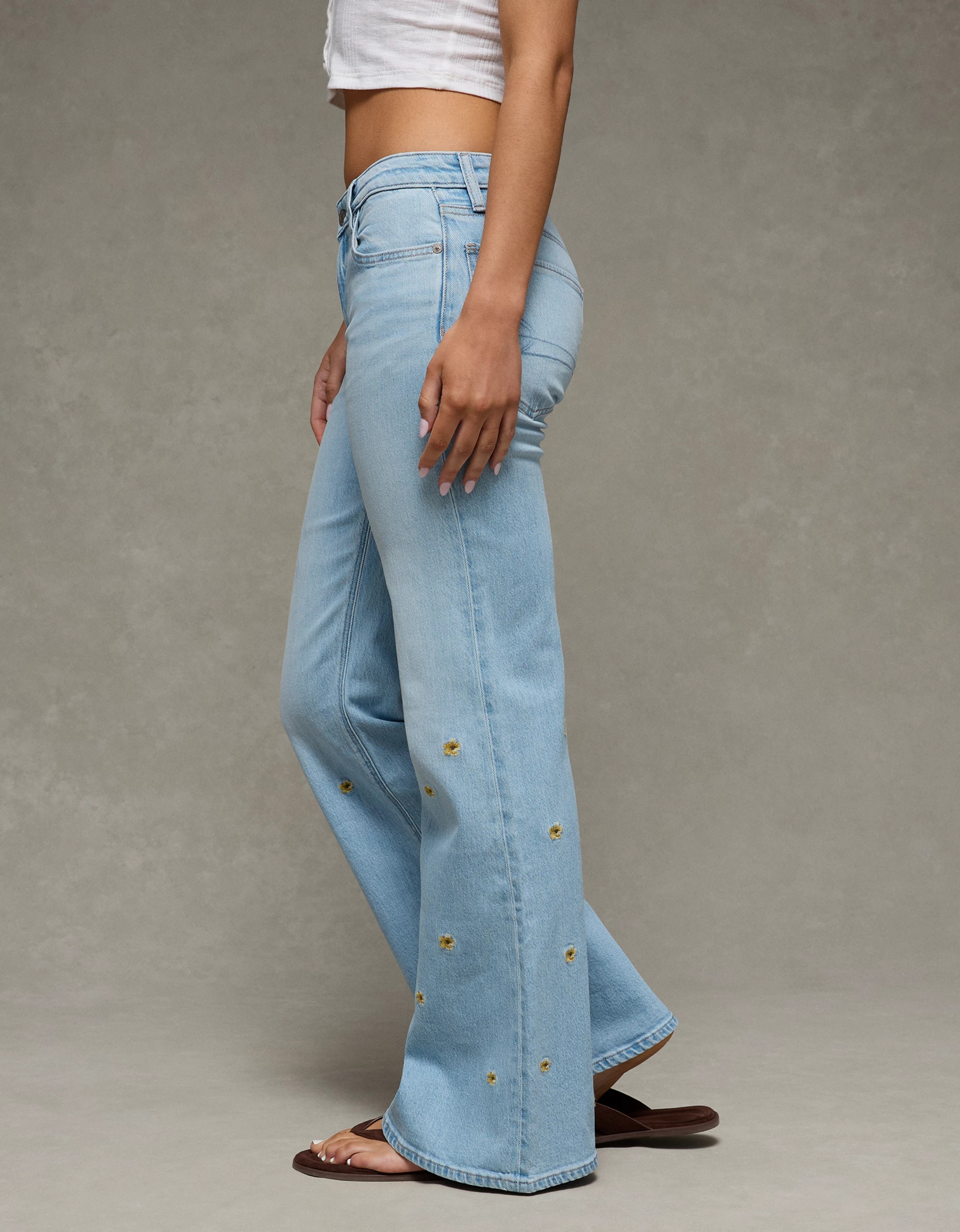 AE Low-Rise Floral Flare Jean | American Eagle Outfitters (US & CA)