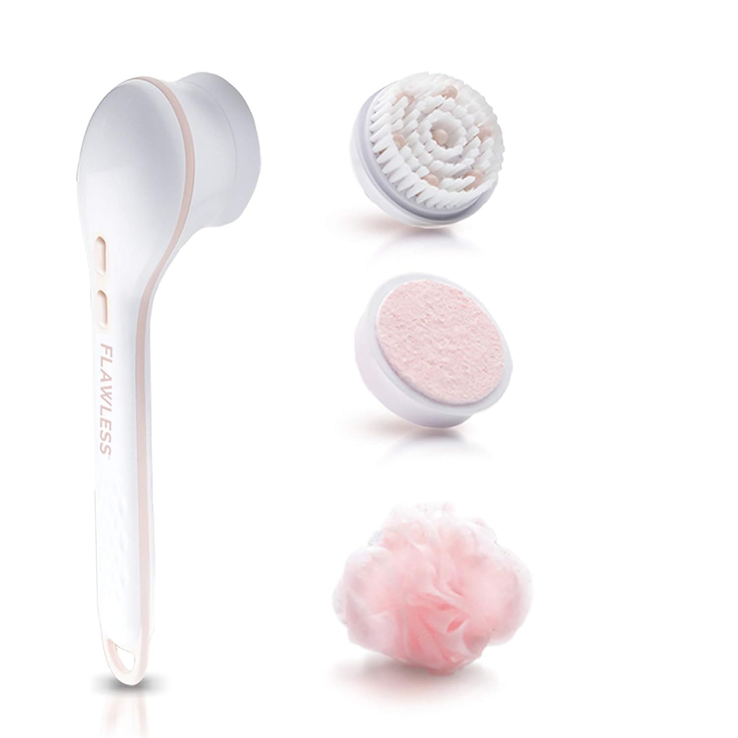 Finishing Touch Flawless Cleanse Spa Spinning Body Brush and, Shower Wand, 1 Count | Amazon (US)