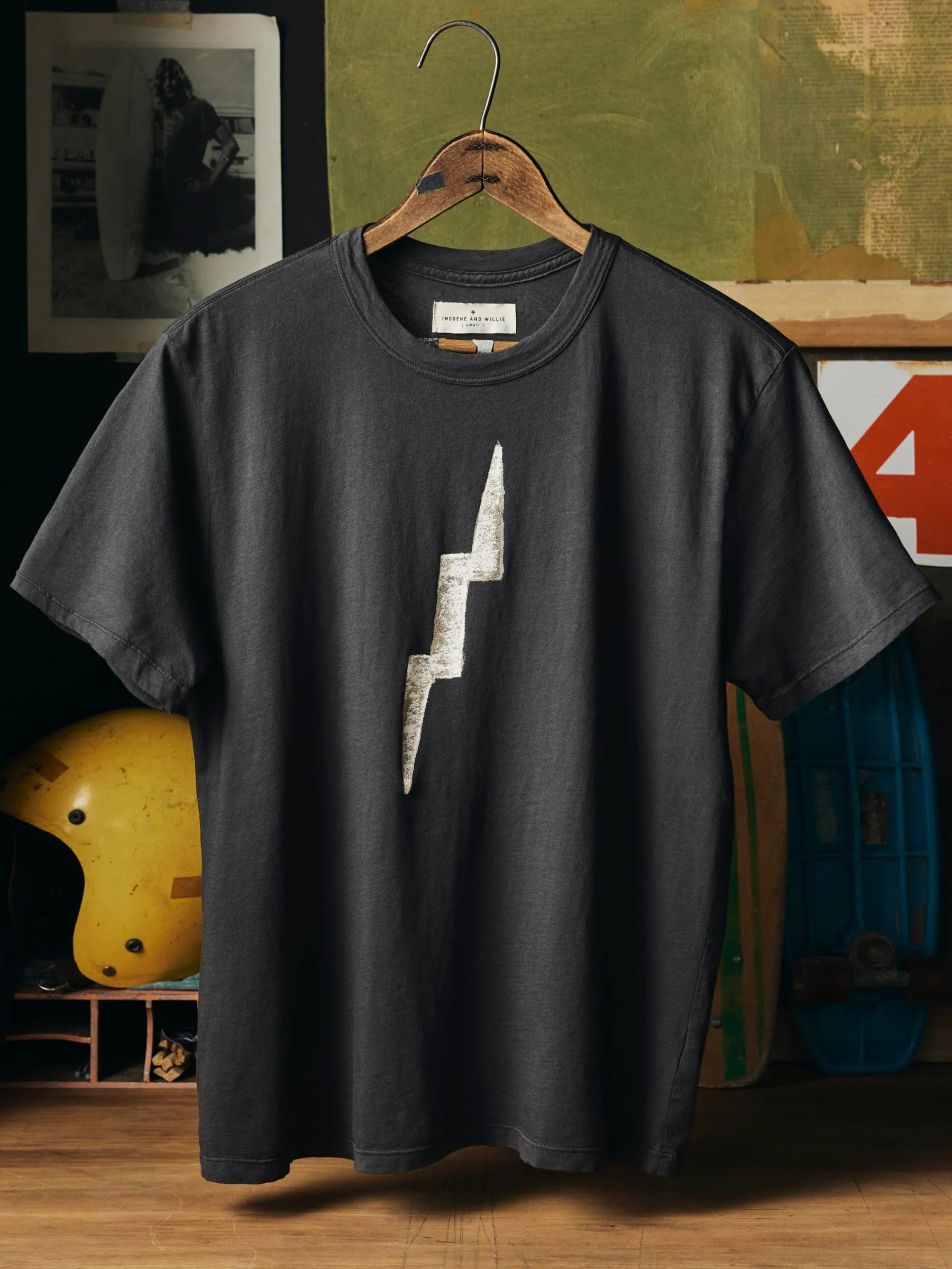 the "bolt" tee in black | imogene + willie