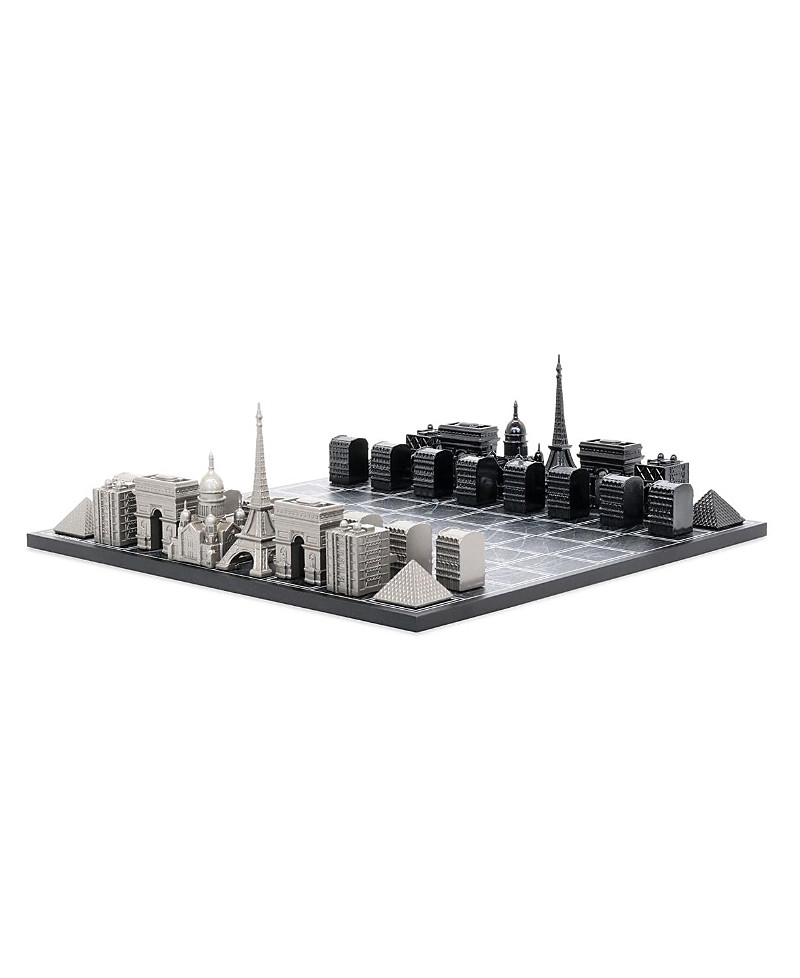 Skyline Chess Chess Set Stainless Steel Paris with Paris Map Board | Bloomingdale's (US)