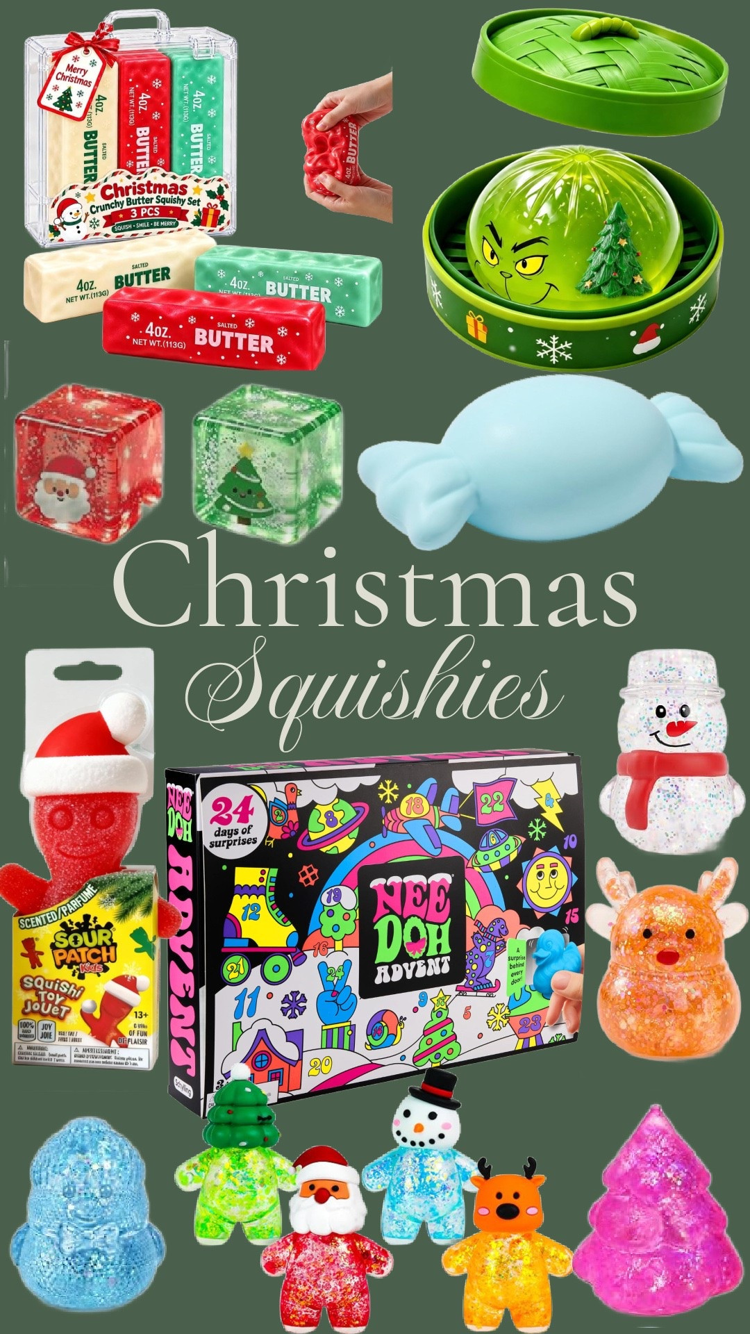 Christmas squishies to add to your kid’s stockings or gift baskets! 

Amazon gifts, squishy, Christmas decor, Christmas gift guide, holiday gift guide, Christmas gifts, holiday decor, Christmas home decor, Christmas decorating ideas, Christmas decorations, Christmas tree decor, Christmas tree ideas, Christmas mantel decor, Christmas garland, Christmas tablescape, holiday entertaining, stocking stuffers, gifts for her, gifts for him, gifts for kids, gifts for teens, hostess gifts